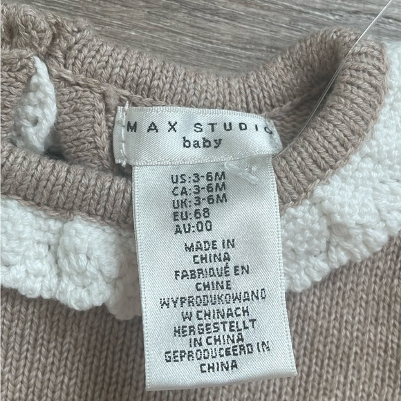 NWOT Max Studio Knit Cotton Pumpkin Fall Sweater - Picture 3 of 5